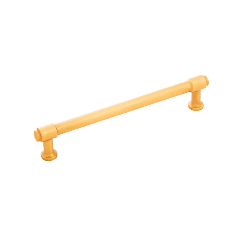 PRO LUXE Refined 6-5/16" (160 mm) Center to Center Brushed Golden Brass Pull, SZ95BGB
