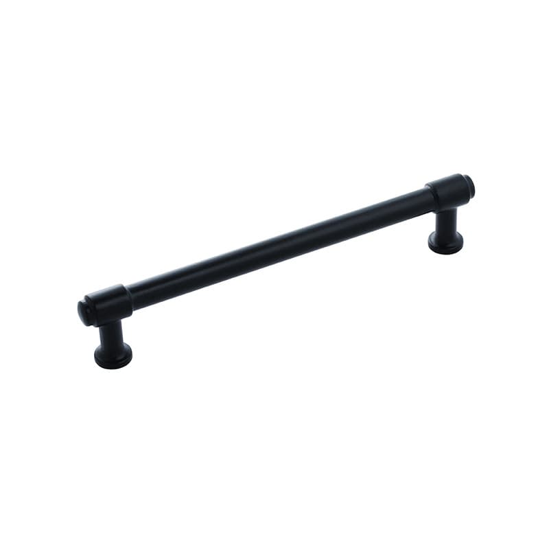 PRO LUXE Refined 6-5/16" (160 mm) Center to Center Matte Black Pull, SZ95MB