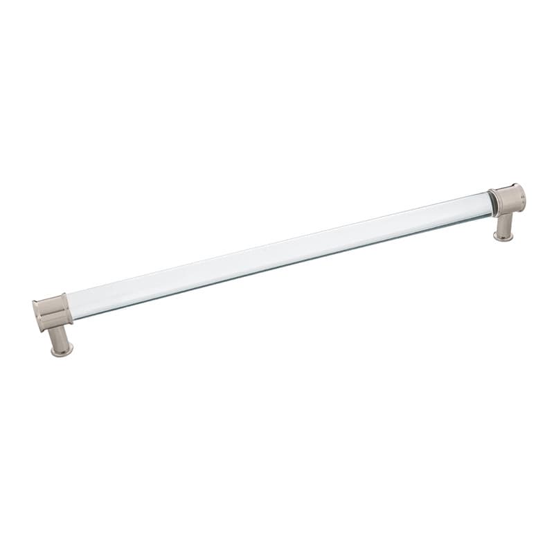 PRO LUXE Lucent 12" (305 mm) Center to Center Crysacrylic/Satin Nickel Pull, SZ79CASN