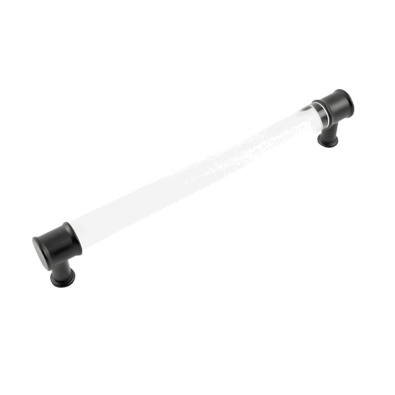 PRO LUXE Lucent 7-9/16" (192 mm) Center to Center Crysacrylic/Matte Black Pull, SZ82CAMB