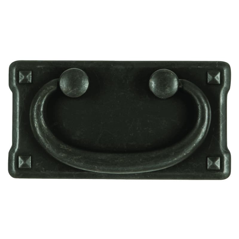 PRO LUXE Rustic Series 1-1/2" (38 mm) Center to Center Black Mist Antique Pull, - SZ84BMA