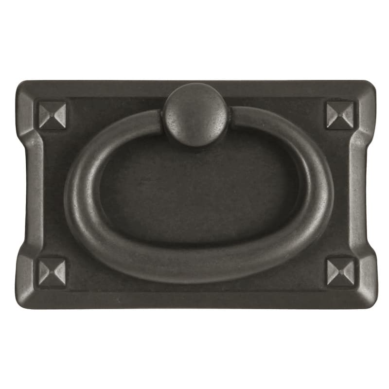 PRO LUXE Rustic Series 1-1/8" (29 mm) Center to Center Black Mist Antique Pull, - SZ86BMA