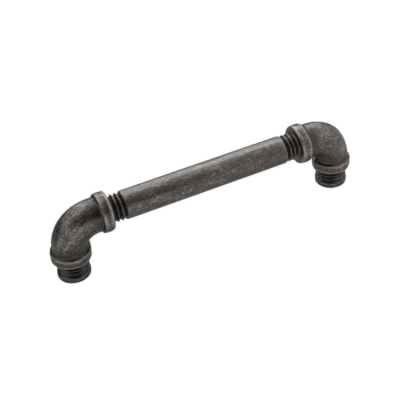 PRO LUXE Ironwerks Series 5-1/16" (128 mm) Center to Center Black Nickel Vibed Pull, - SZ88BNV