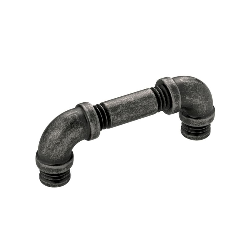 PRO LUXE Ironwerks Series 3" (76 mm) Center to Center Black Nickel Vibed Pull, - SZ90BNV