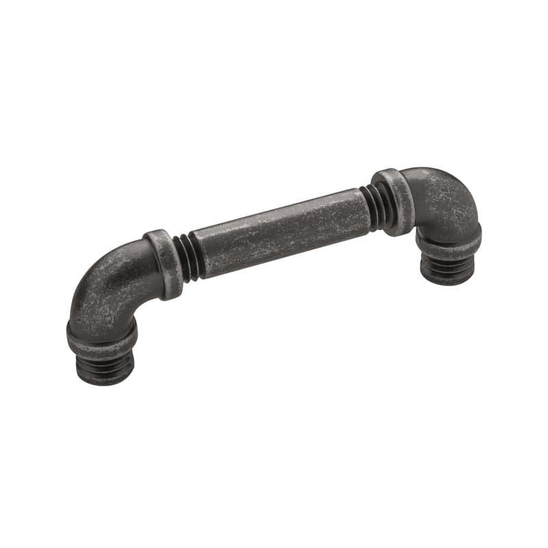 PRO LUXE Ironwerks Series 3-3/4" (96 mm) Center to Center Black Nickel Vibed Pull, - SZ91BNV