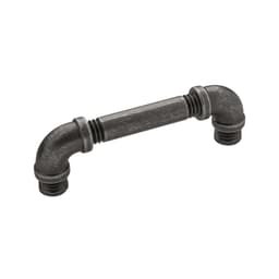 PRO LUXE Ironwerks Series 3-3/4" (96 mm) Center to Center Black Nickel Vibed Pull, - SZ91BNV