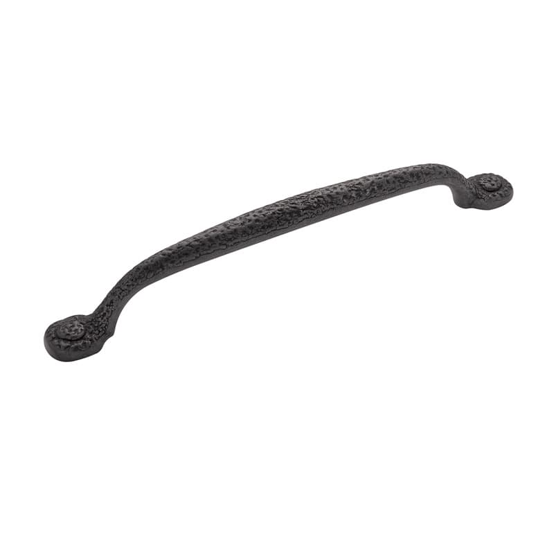 PRO LUXE Countryside Series 7-9/16" (192 mm) Center to Center Black Iron Pull, - SZ108BI