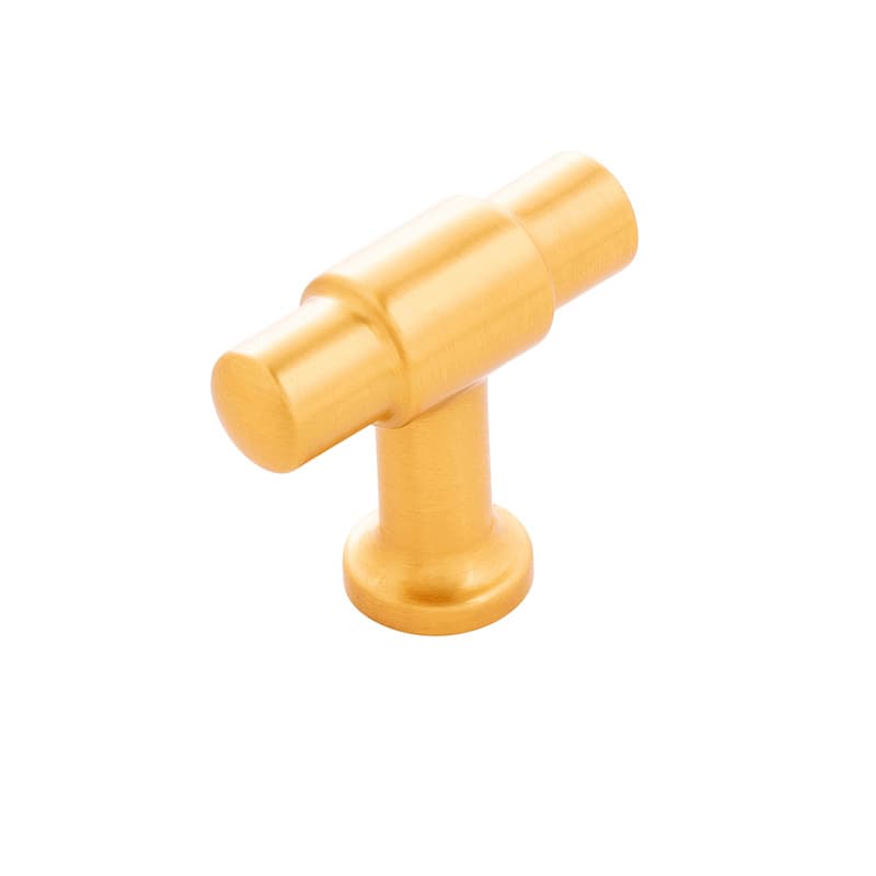 PRO LUXE Refined Brushed Golden Brass 1-5/8" (41 mm) L x 5/8" (16 mm) W Knob, SZ98BGB