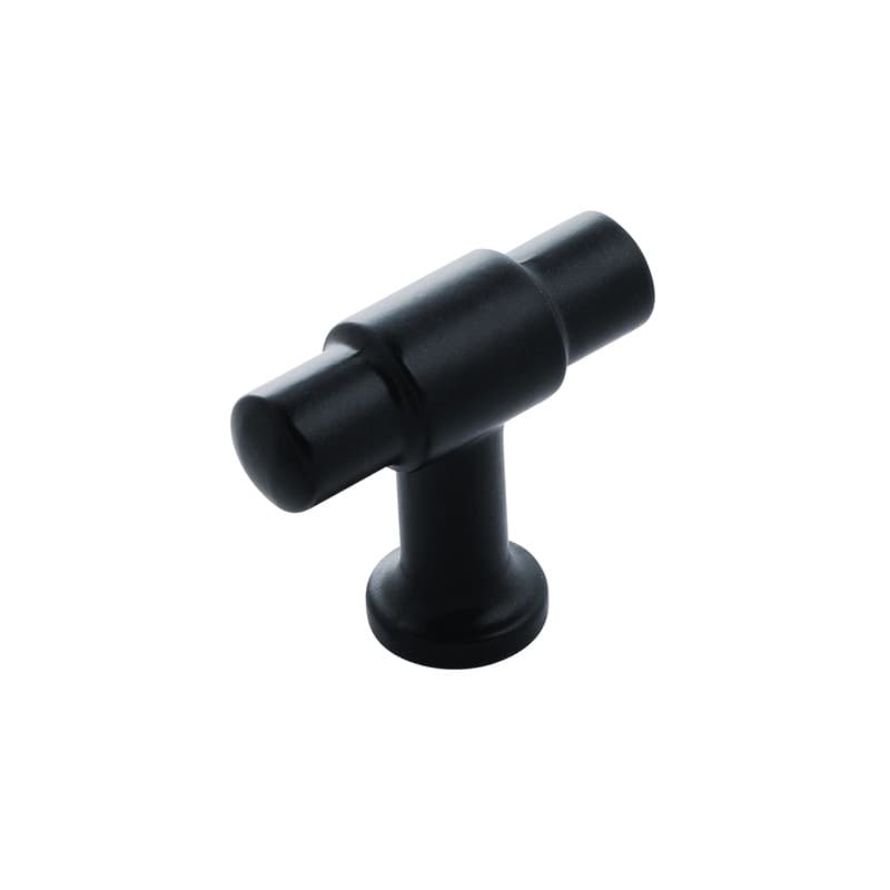 PRO LUXE Refined Matte Black 1-5/8" (41 mm) L x 5/8" (16 mm) W Knob, SZ98MB