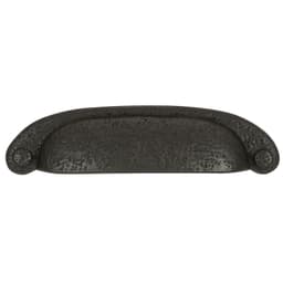 PRO LUXE Countryside Series 3" (76 mm) Center to Center Black Iron Cup Pull, - SZ102BI