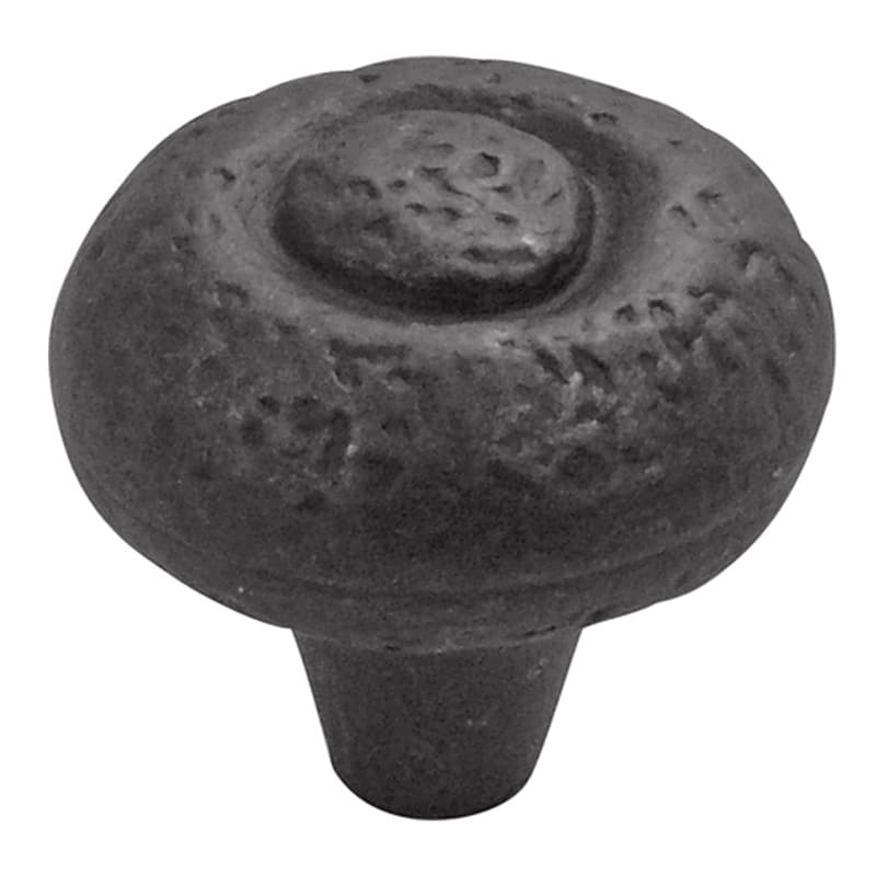 PRO LUXE Countryside Black Iron 1-1/2" (38 mm) Diameter Knob, SZ103BI