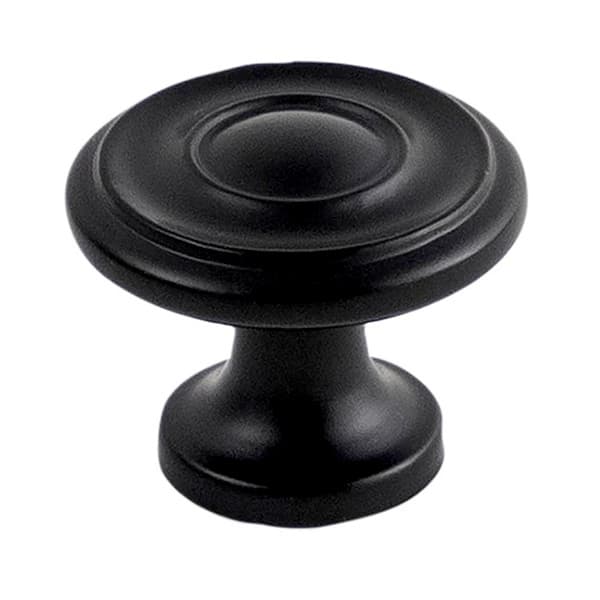 PRO LUXE Chalet Series Matte Black 1-1/4" (32 mm) Diameter Knob, - SZ31MB