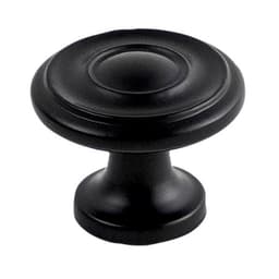 PRO LUXE Chalet Series Matte Black 1-1/4" (32 mm) Diameter Knob, - SZ31MB