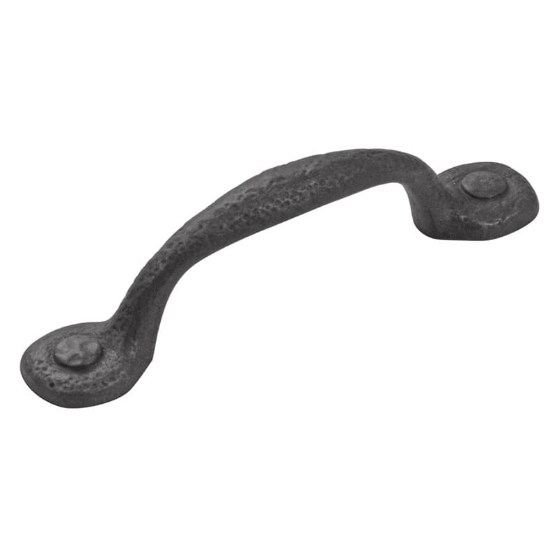 PRO LUXE Countryside 3" (76 mm) Center to Center Black Iron Pull, SZ110BI