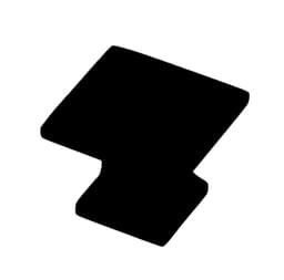 PRO LUXE Gallery Series Matte Black 1-1/4 in (32 mm) L x 1-1/4 in (32 mm) W Knob, -SZ126MB