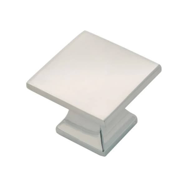 PRO LUXE Gallery Series Polished Nickel 1-1/4 in (32 mm) L x 1-1/4 in (32 mm) W Knob, -SZ12614
