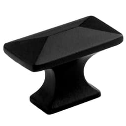 PRO LUXE Cabana Series Matte Black 1-1/4 in (32 mm) L x 11/16 in (17 mm) W Knob, -SZ16MB
