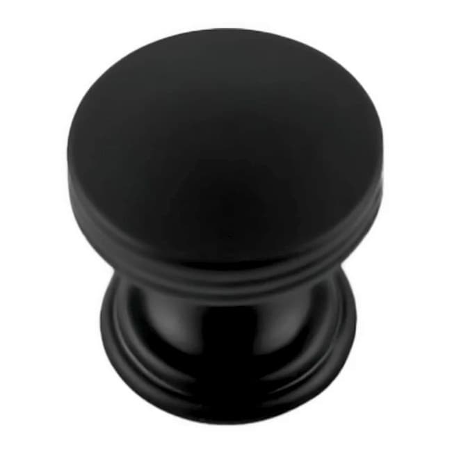 PRO LUXE Bistro Series Matte Black 1" (25 mm) Diameter Knob, - SZ6MB
