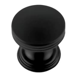 PRO LUXE Bistro Series Matte Black 1" (25 mm) Diameter Knob, - SZ6MB