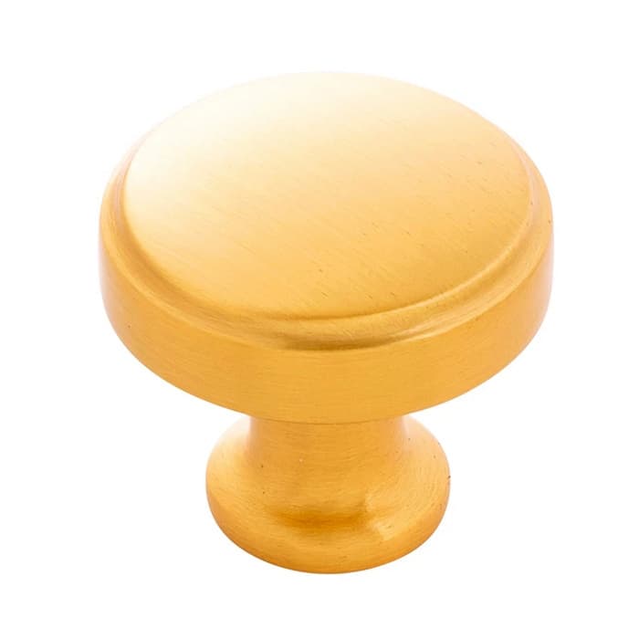 PRO LUXE Refined Brushed Golden Brass 1-1/4" (32 mm) Diameter Knob, SZ93BGB