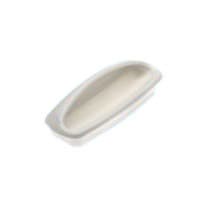 1710, Plastic Recessed Drawer Pulls 2-7/8" c/c. Almond Finish