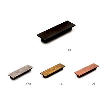 Sugatsune Pull 5-1/16" (128 mm) Center to Center, Matte Antique Copper, ES-Z403-128/AC