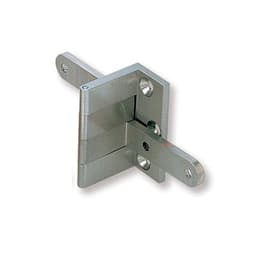 Sugatsune Free Swinging 3/4" Overlay Overlay Angle Hinge, Screw-on Satin Nickel - AHW-24/SN