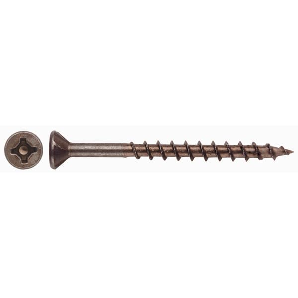Würth #8 x 2-3/4" Flat Head Assembly Screw Combo Drive - Sharp Point Turbo Thread Lubricated, 5966200011990 2000 - 2000/Box