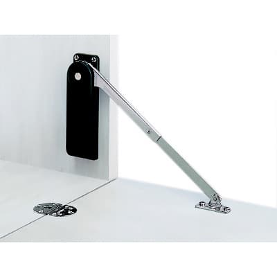 Lid Supports and Down Stays Soft-Closing Lid Stay Black Plastic, Steel Heavy Duty - Left