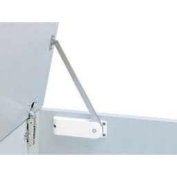 Lid Supports and Down Stays Soft Down Stay, Top Opening Plastic, Steel White - Left