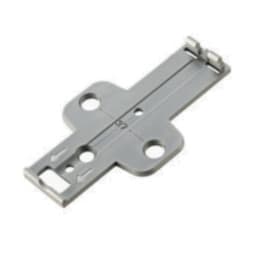 Cross Mounting Plate Push and Latch for Slim Drawer Cabinets, Silver