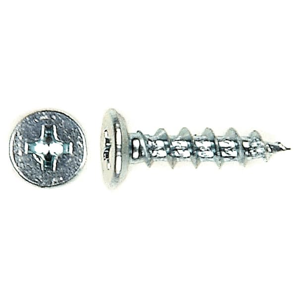Würth #6 x 5/8" Undercut Flat Head Hinge and Drawer Slide Installation Screw Phillips Drive - Sharp Point Coarse Thread Zinc, 3670000299961 1000 - 1000/Box