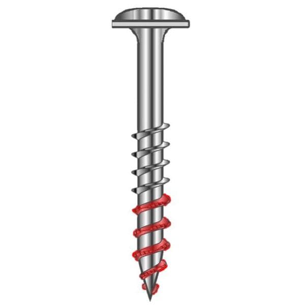 Würth #8 x 1" Washer Head Assembly Screw Combo Drive - Sharp Point Turbo Thread Lubricated, 3670000228961 1000 - 4000/Box