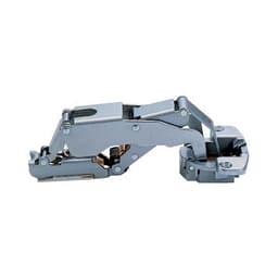 Sugatsune Self-Close 1-1/8" Overlay Face-Frame;Frameless Thick Door Hinge Satin Chrome, 90° Screw-On - H160-C34/28