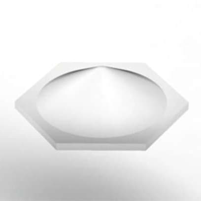 Bumpon™ Quiet Protective Bumper, Hexagonal-Cone, Clear/Transparent, 132/Sheet