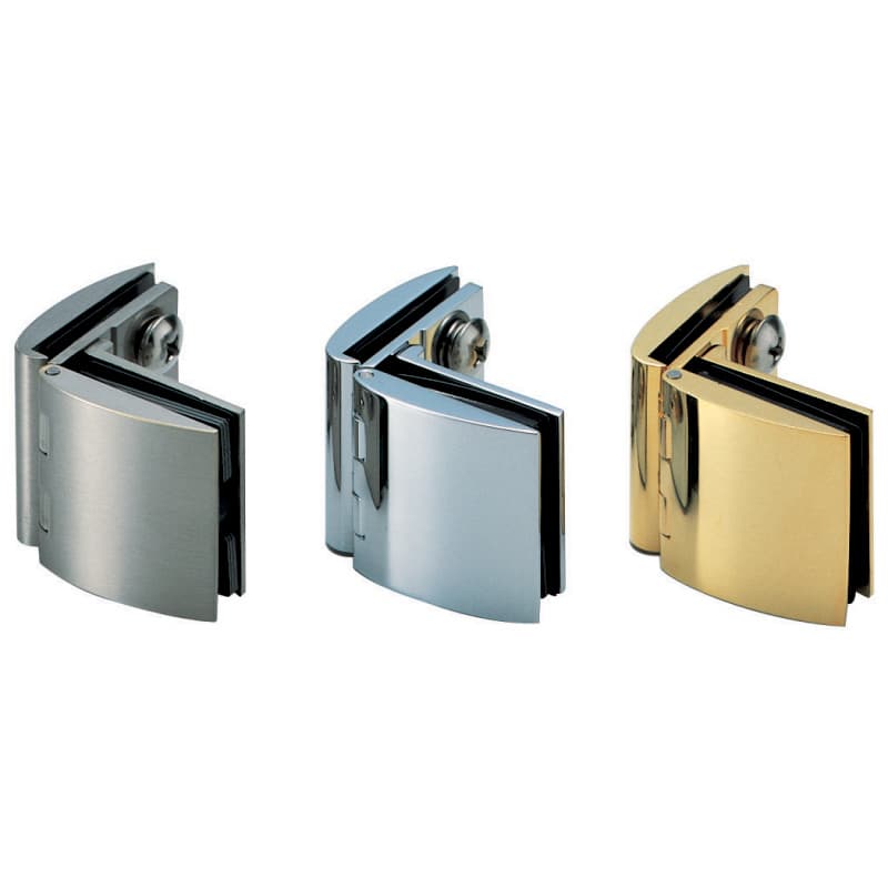 Sugatsune Inset Glass Door Hinge with Catch Nickel GH-450-SN