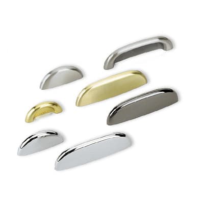 Sugatsune Tab Pull 1-5/8" (41 mm) Center to Center, Smoke, RD-55/SMK