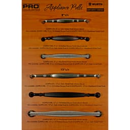 Pro Value Appliance Pulls Series Weathered Nickel 12" (305 mm) Center to Center Appliance Pull, -SZAPPL6-WN