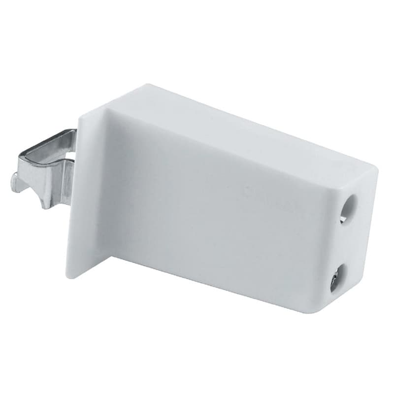 Medium Duty, 290 lb Rated Closet Brackets & Rails Screw-On or Dowel Suspension Brackets, No Cover Caps Required - Camar 822-01-DX