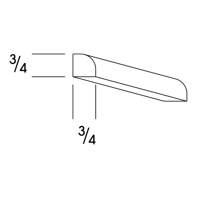 Classic Series Quarter Round Molding Honey, Saginaw - Wolf 1205522
