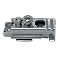 304B Cam Adjustable Straight Mounting Plate, Polished, Screw-On, 12mm