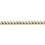 Wood Split Rope Moldings Tight Twist, 8' Long, 3/4" Wide Unfinished Maple