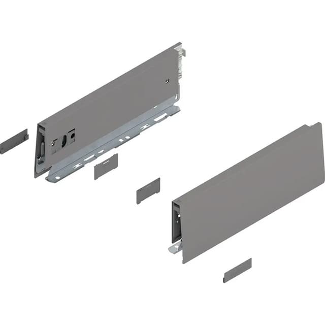 Blum MERIVOBOX Drawer Profiles, Indium Gray Matte