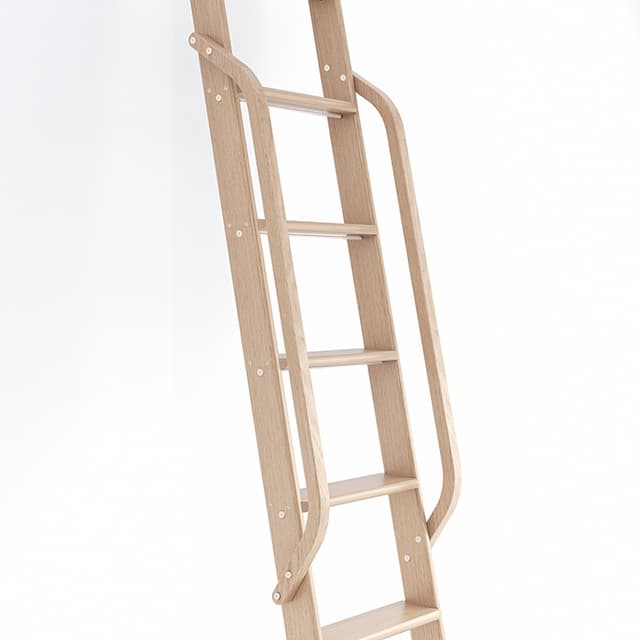 Handrails, Red Oak Wood, Quiet Glide