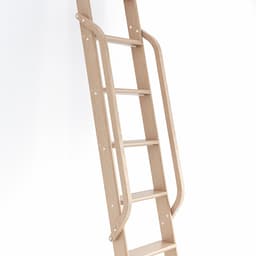 47" Wooden Handrail with Satin Nickel Bolt, Clear Coat Finish, Red Oak, QG.6309.RO.02-P