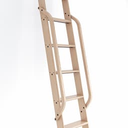 47" Wooden Handrail with Black Bolt, Clear Coat Finish, Red Oak, QG.6309.RO.08-P