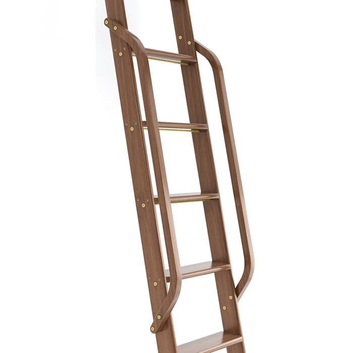 47" Wooden Handrail with Satin Brass Bolt, Unfinished, Walnut, QG.6309.WA.06B