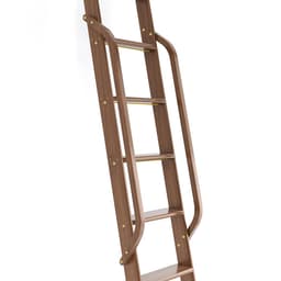 47" Wooden Handrail with Satin Brass Bolt, Unfinished, Walnut, QG.6309.WA.06B