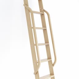 47" Wooden Handrail with Satin Nickel Bolt, Clear Coat Finish, White Oak, QG.6309.WO.02-P
