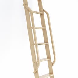47" Wooden Handrail with Satin Brass Bolt, Unfinished, White Oak, QG.6309.WO.06B